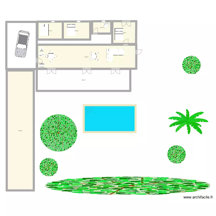 Maison mail. Plan de 