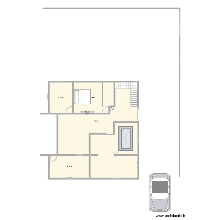 plan zineb. Plan de 5 pièces et 116 m2
