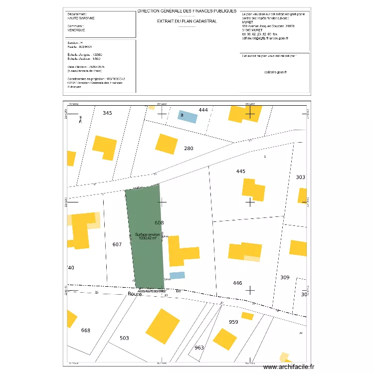 15 rte des cimes. Plan de 15 rte des cimes. Plan de