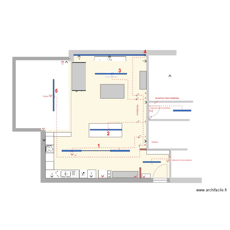 PLAN - SEJOUR 15-08-25 - 1-50 -. Plan de 1 pièce et 55 m2