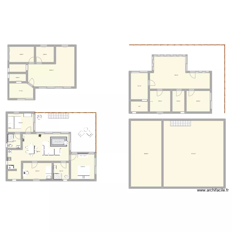 Kampung house. Plan de 