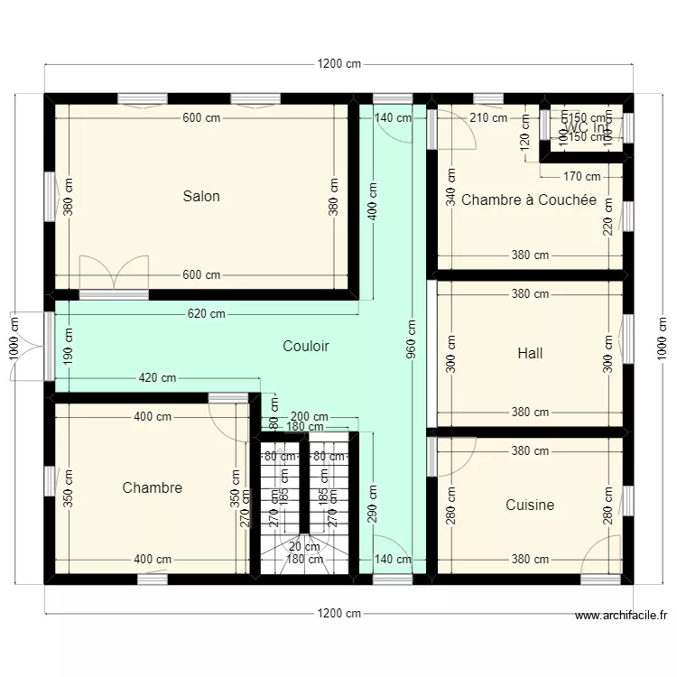 Plan 12m * 10m Client Maghtaa Lehjar. Plan de 
