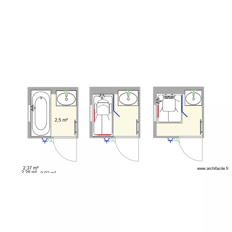 CLAUDE ELISABETH. Plan de 4 pièces et 7 m²