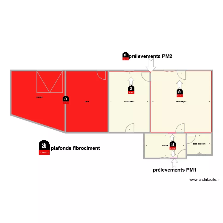 BAUJAULT / GIRAUD am. Plan de 6  et 113 m²
