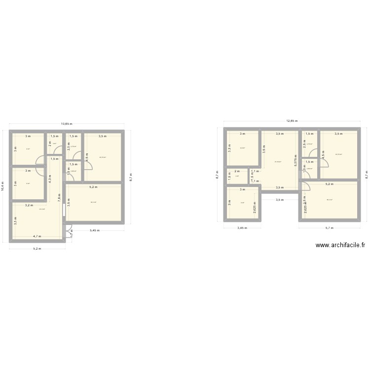 final. Plan de 16 pièces et 168 m2