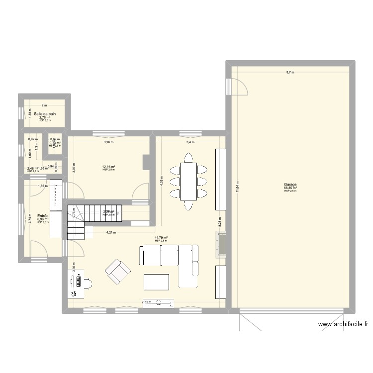 Rez-de chaussée_2_aménagé_3. Plan de 8 pièces et 139 m2