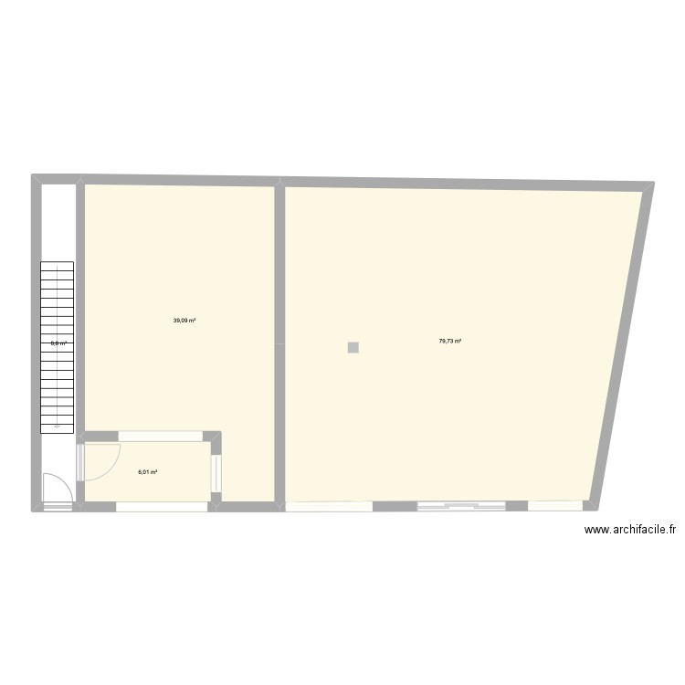CUCURON RDC. Plan de 4 pièces et 134 m2