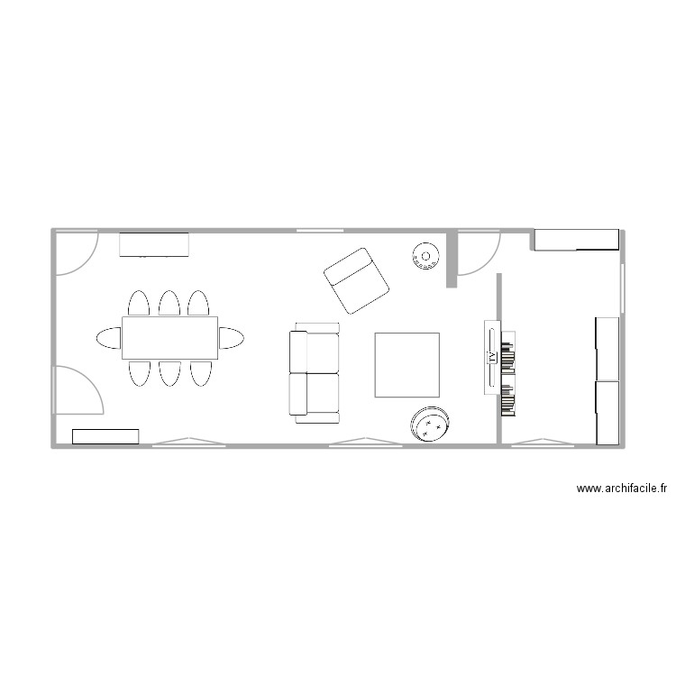salon. Plan de 0 pièce et 0 m2