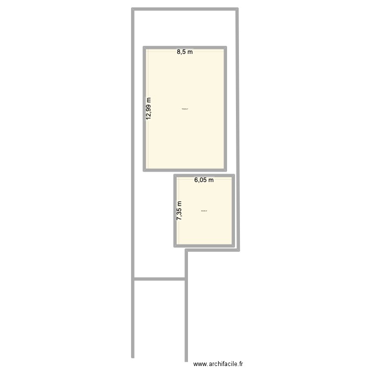 121. Plan de 2 pièces et 155 m2
