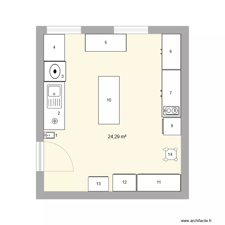 Cuisine Hebergement 2. Plan de 