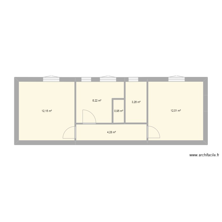 Plan avant travaux vdef. Plan de 0 pièce et 0 m2
