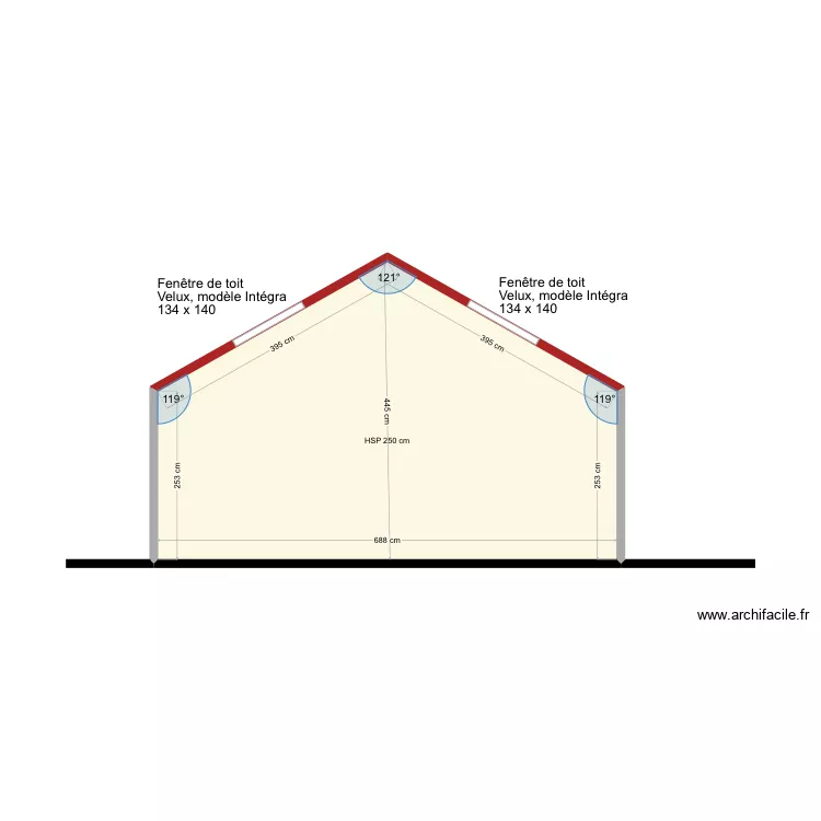 Moutier plan coupe 1 bis. Plan de 