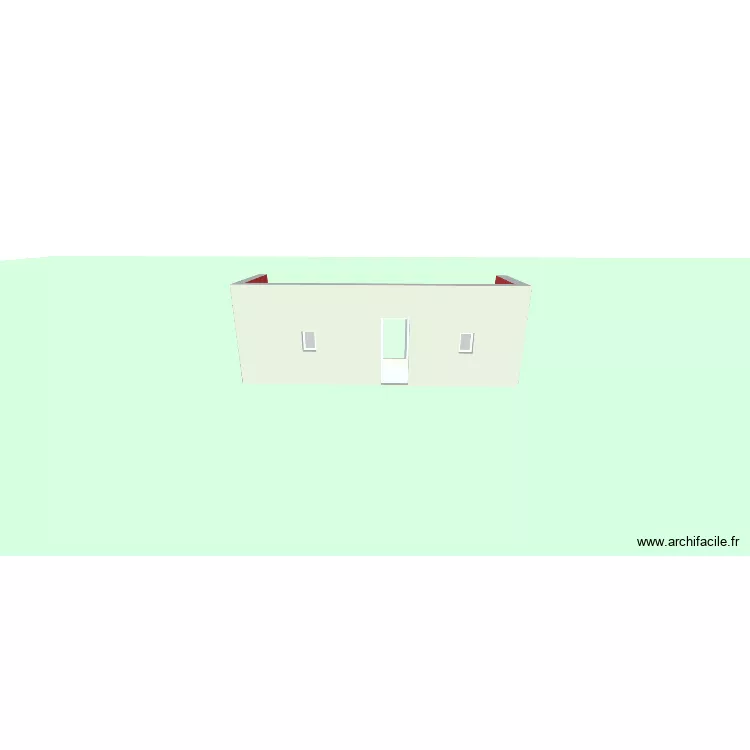 EXTENSION. Plan de 1  et 16 m²