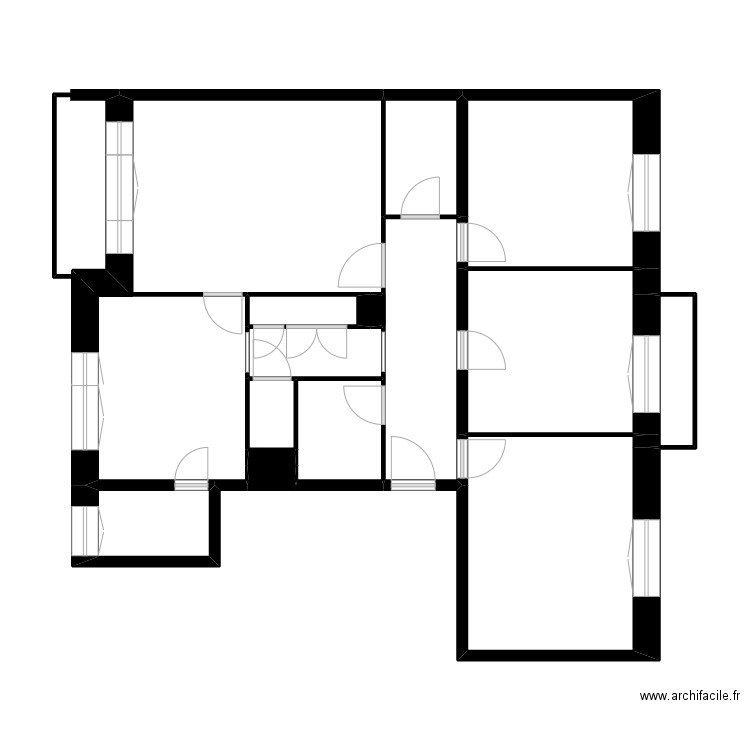 FAURE APPT. Plan de 15 pièces et 76 m2