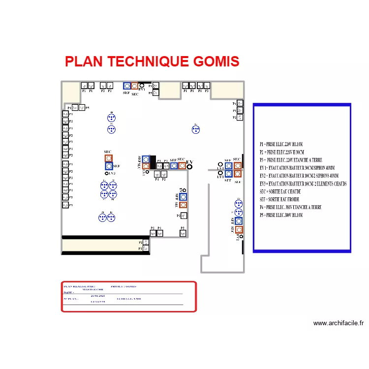 PLAN TECHNIQUE GOMIS2. Plan de PLAN TECHNIQUE GOMIS2. Plan de