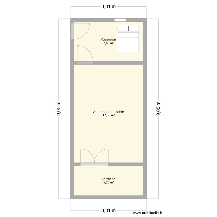 magali. Plan de 0 pièce et 0 m2
