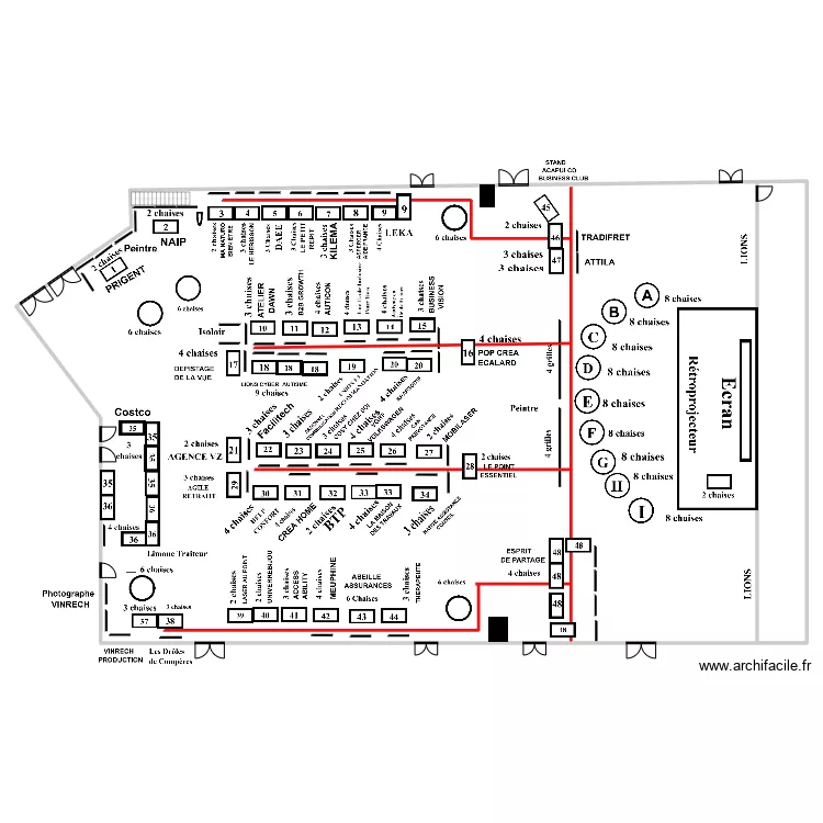 Le Caroussel. Plan de 