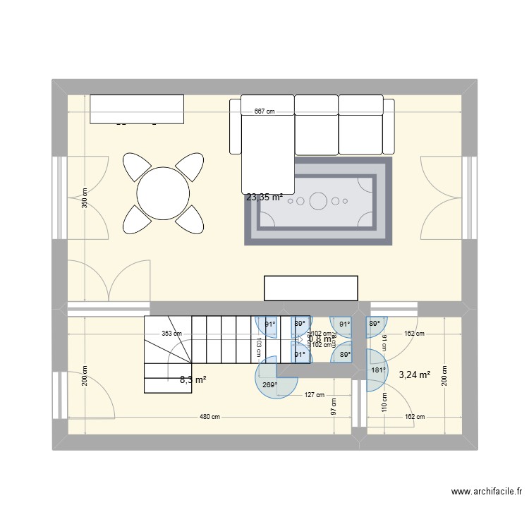 RDC Avignon. Plan de 0 pièce et 0 m2