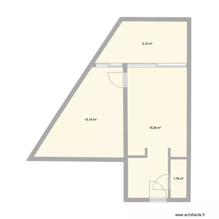 la fregate. Plan de 4 Pièces et 45 m² la fregate. Plan de 4 Pièces et 45 m²
