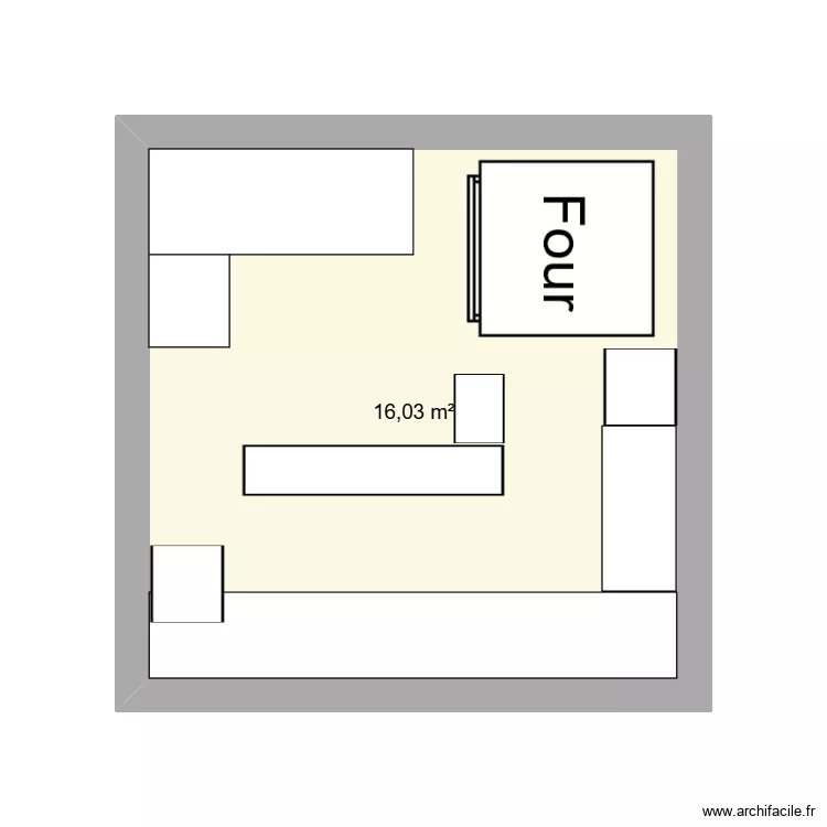 Feria Giani. Plan de 1 et 16 m² Feria Giani. Plan de 1 et 16 m²