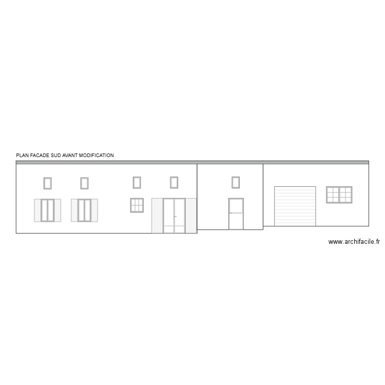 Germain Façade SUD avant. Plan de 0 pièce et 0 m2