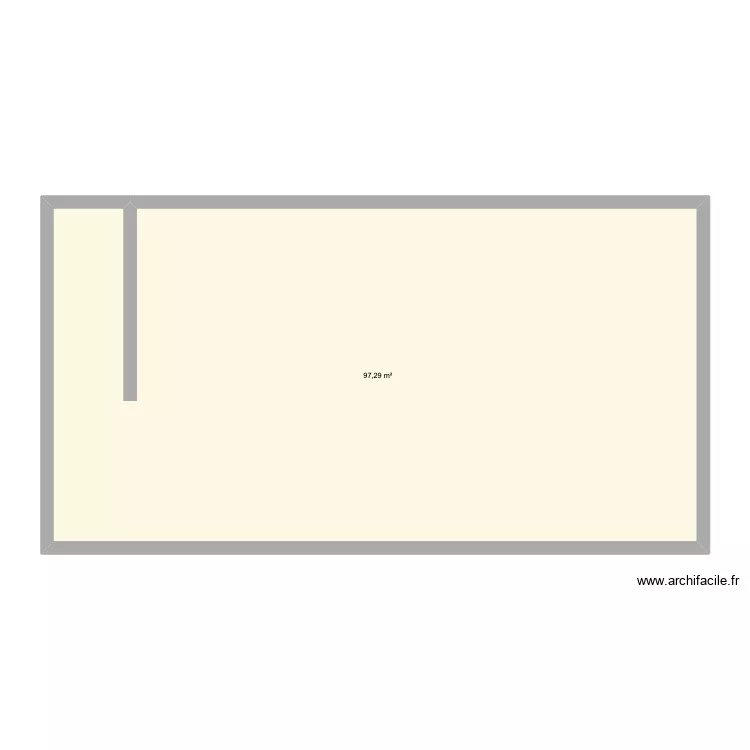 bast. Plan de 1  et 97 m²