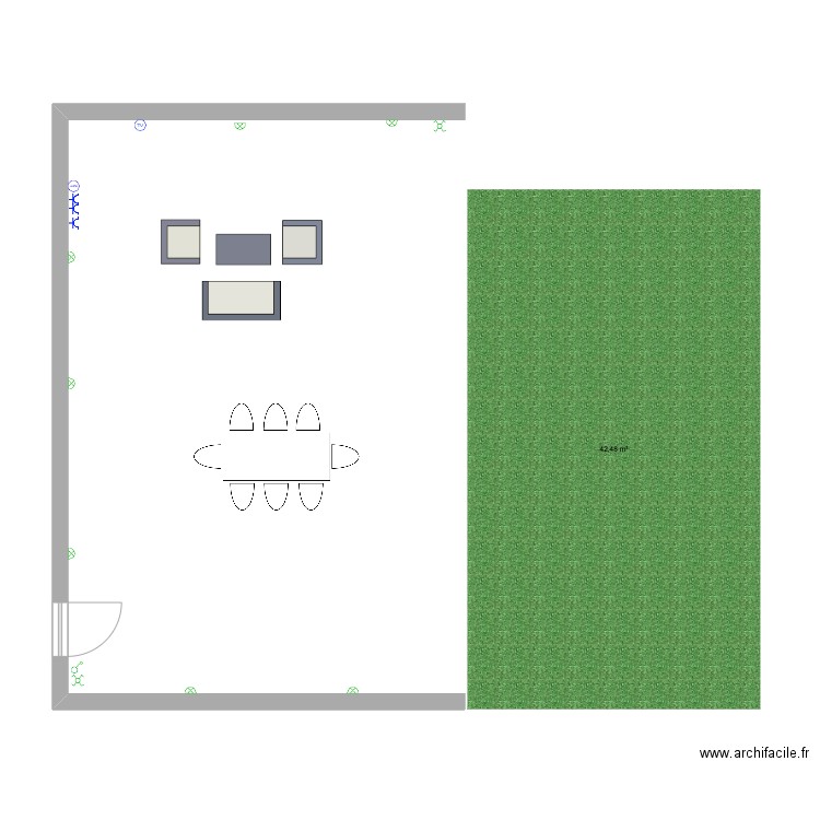 Projet terrasse . Plan de 0 pièce et 0 m2