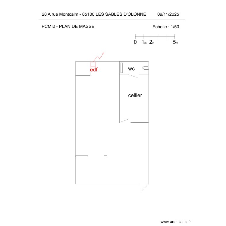 PLAN HM LAVERIE - LES SABLES D'OLONNE. Plan de 0 pièce et 0 m2
