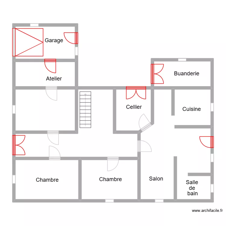 Plan ESQUER. Plan de 9  et 129 m²