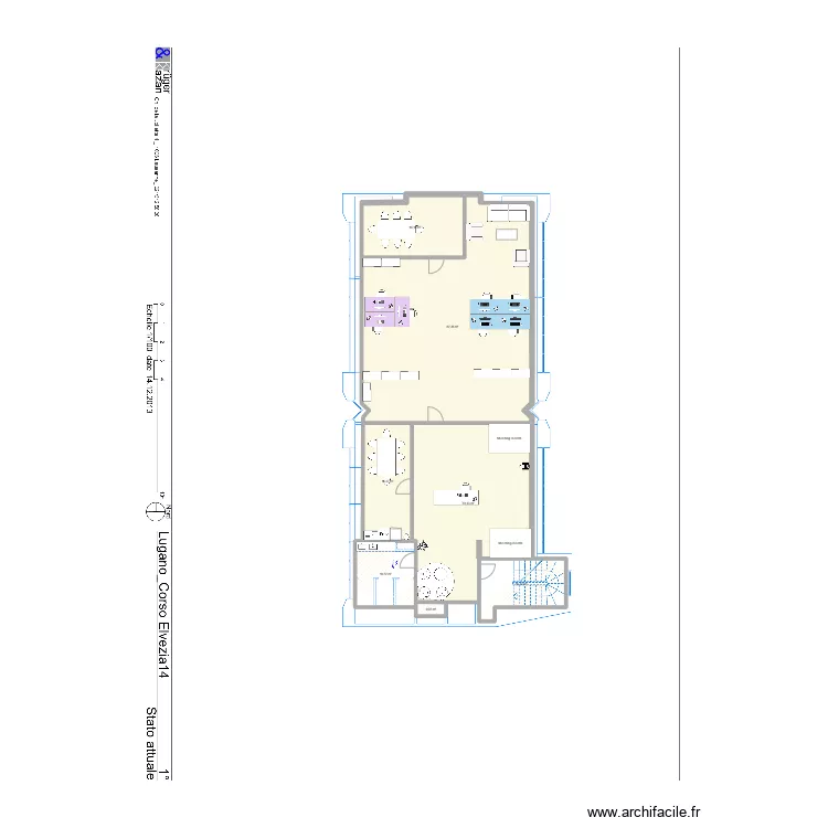 R&eacute;novation Lugano - Option 3. Plan de 