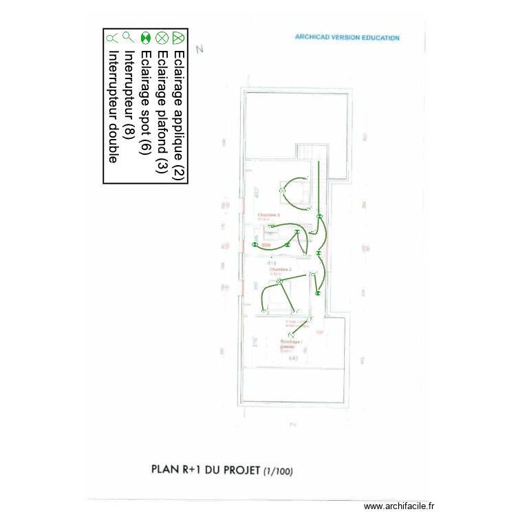 plan étage jeremy ECL. Plan de 0 pièce et 0 m2