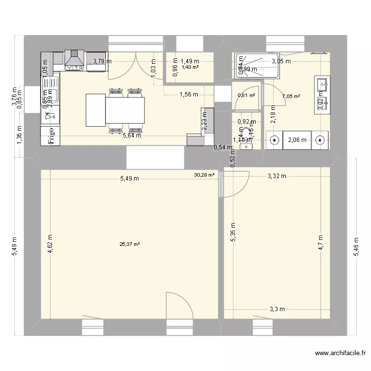 rez de chauss&eacute;3. Plan de 