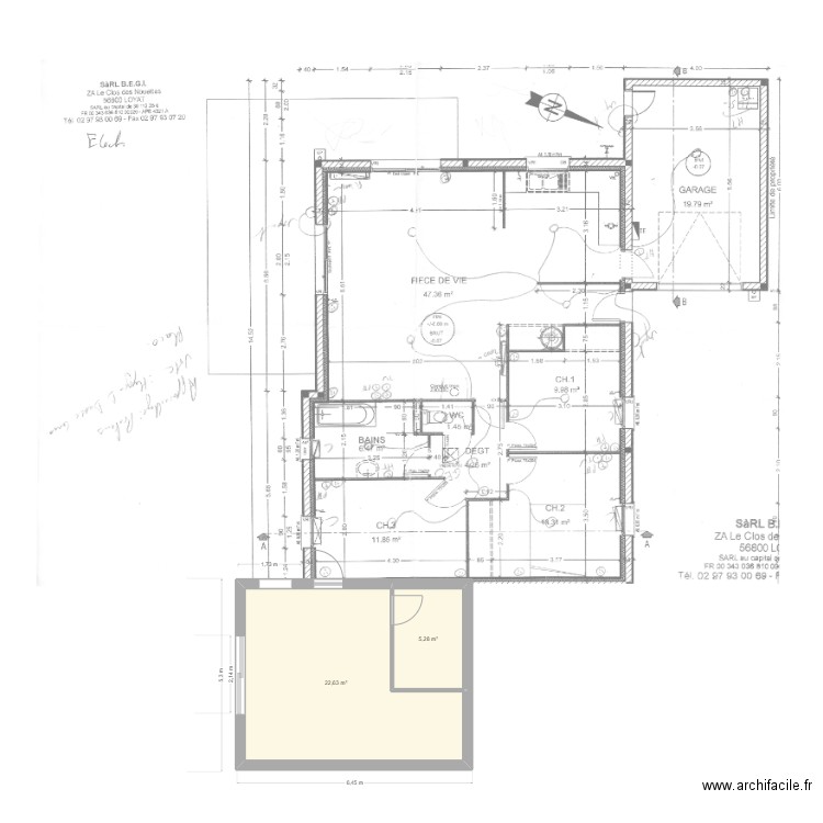 plan 3 lea. Plan de 0 pièce et 0 m2