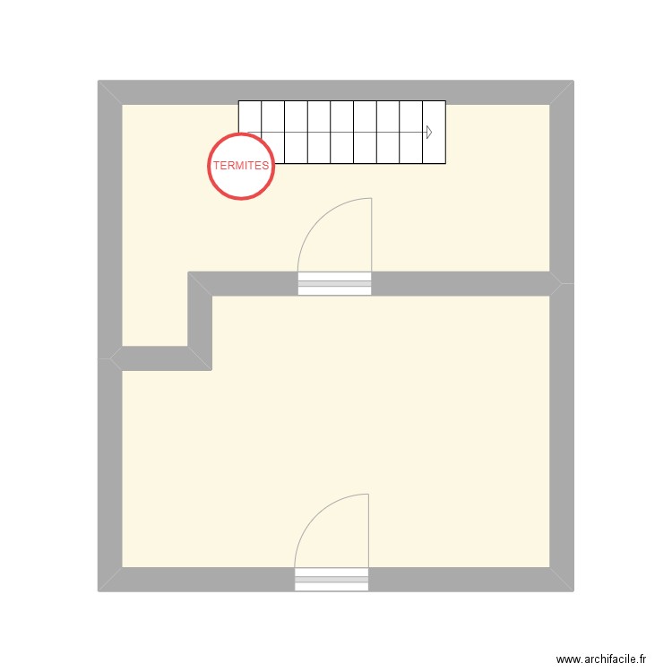 LEFEBVRE. Plan de 2 pièces et 22 m2