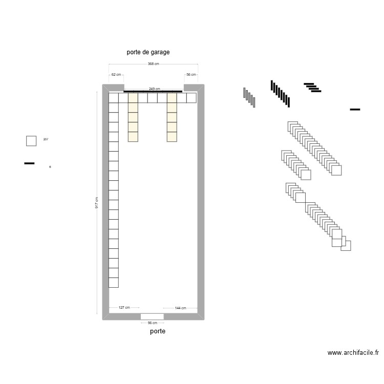 dalle pvc garage. Plan de 0 pièce et 0 m2