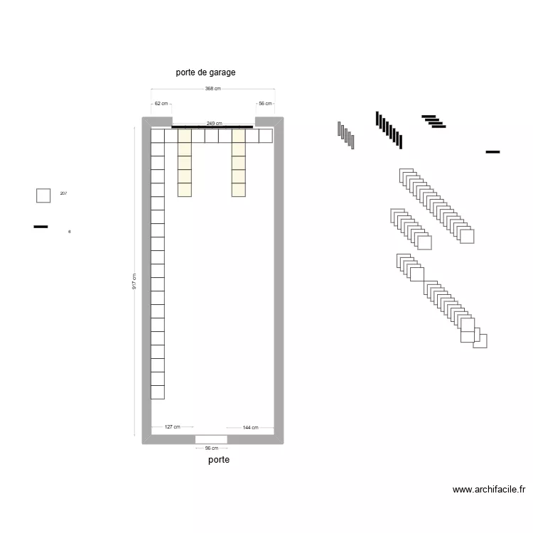 dalle pvc garage. Plan de 