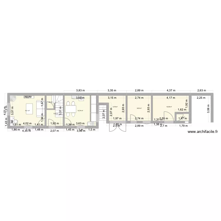 Barbi Avant Septembre 2026. Plan de 8  et 60 m²