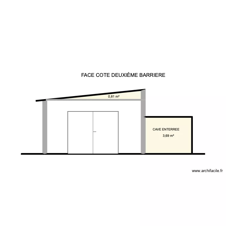 COTÉ 2 EME BARRIERE. Plan de COTÉ 2 EME BARRIERE. Plan de