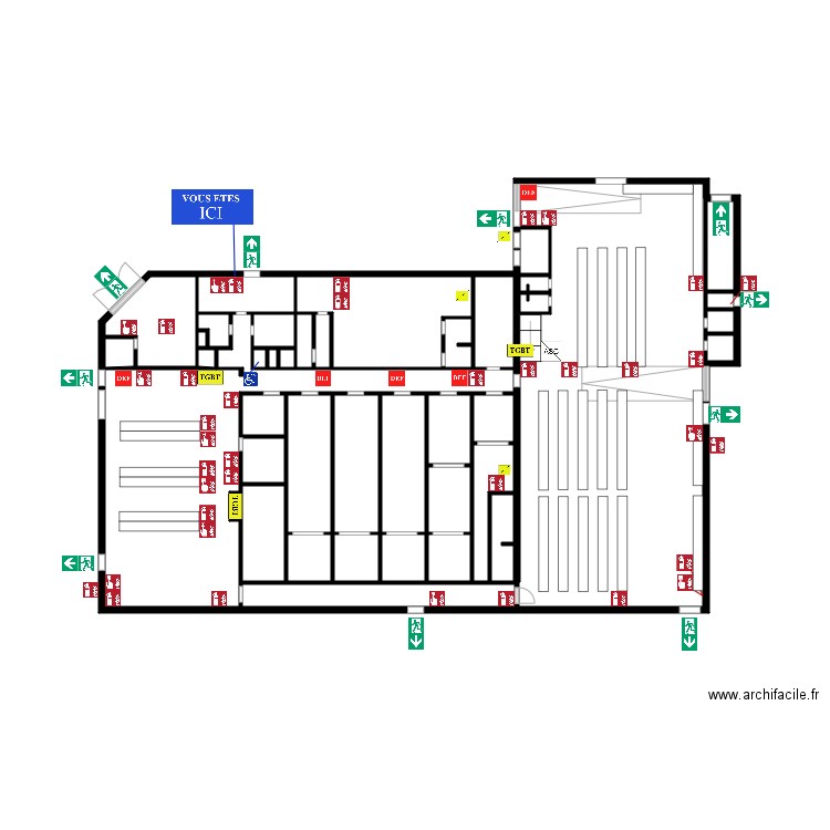 QUAI SUD 3  refectoire . Plan de 0 pièce et 0 m2