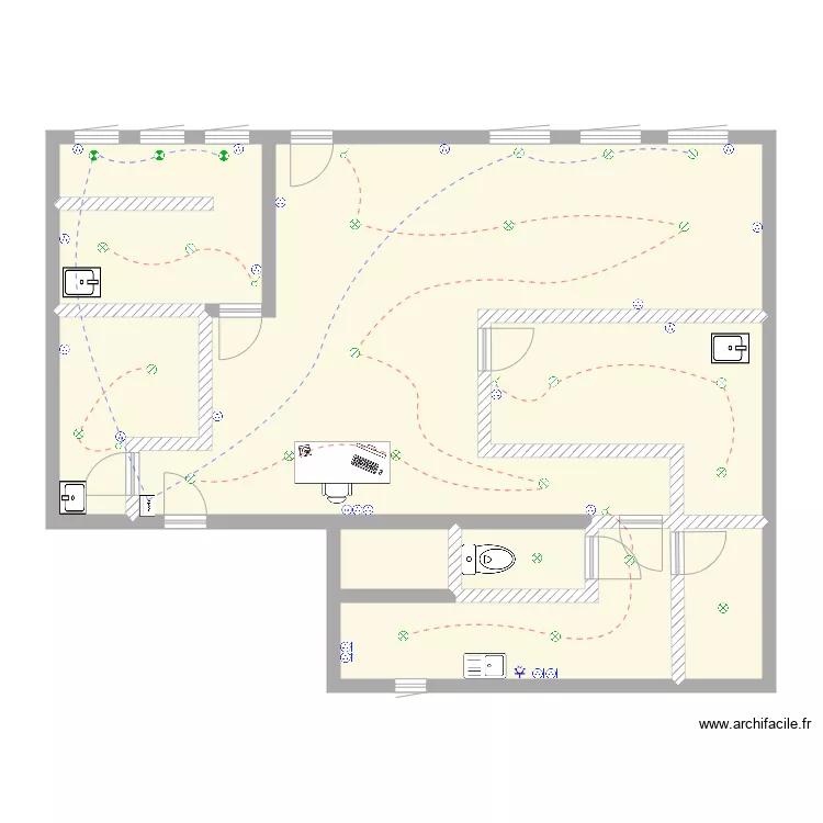 lot magasin. Plan de 