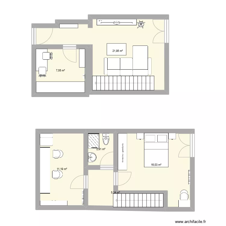 Appartement. Plan de 