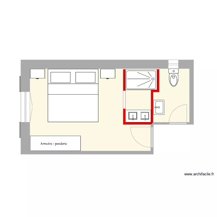 VARIANTE  FAMILLE TROILLET . Plan de 