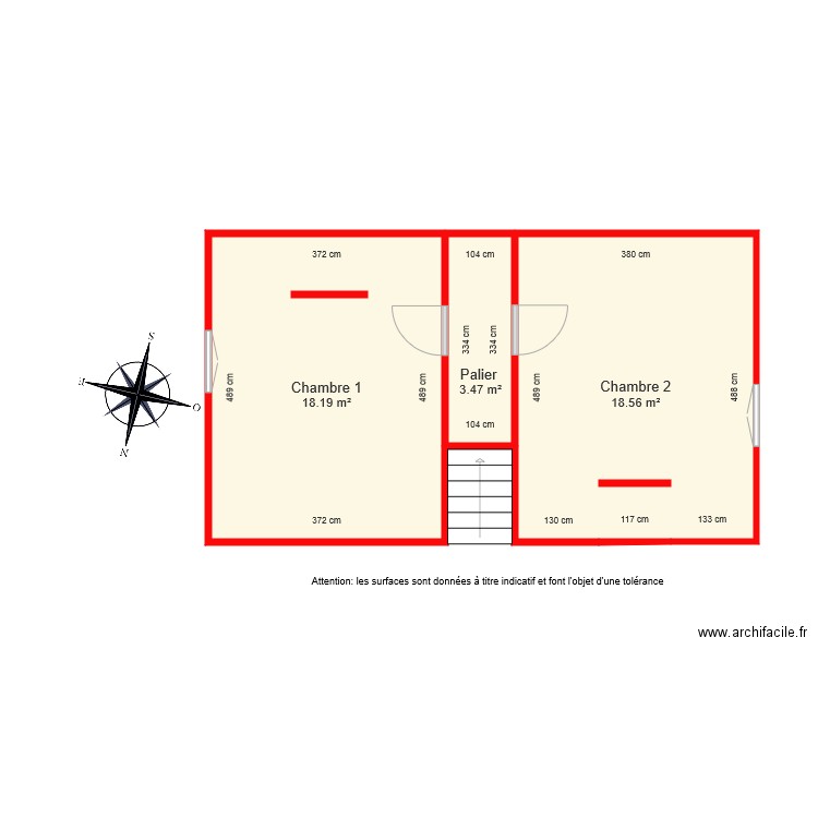 BI 5696 étage coté. Plan de 0 pièce et 0 m2