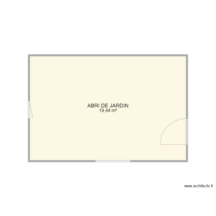 abri de jardin 1. Plan de 0 pièce et 0 m2