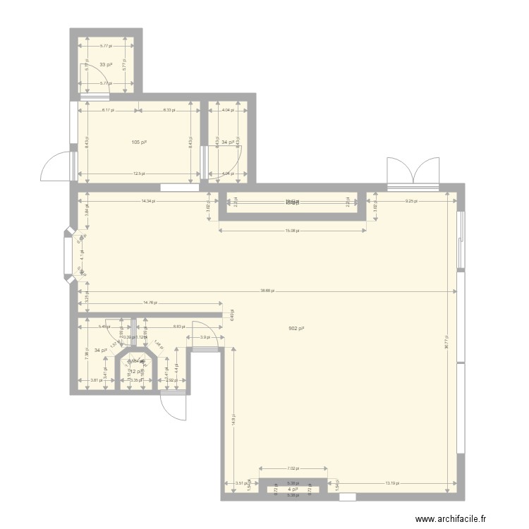 Chalet. Plan de 0 pièce et 0 m2