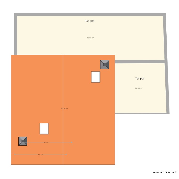 Toiture après  modif valide. Plan de 0 pièce et 0 m2