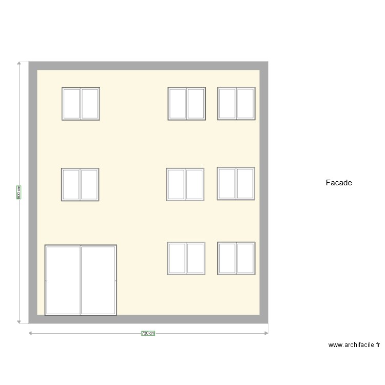 VF241Facade. Plan de 0 pièce et 0 m2