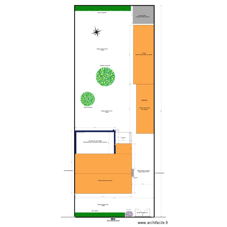 plan de masse final F. Plan de 0 pièce et 0 m2