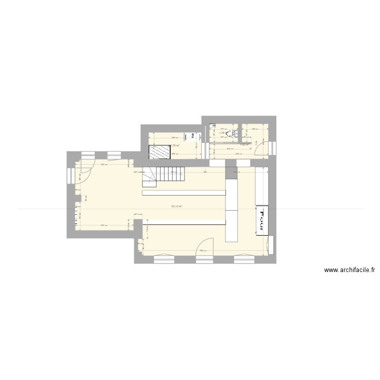 Vienne Rez de Chaussée. Plan de 0 pièce et 0 m2