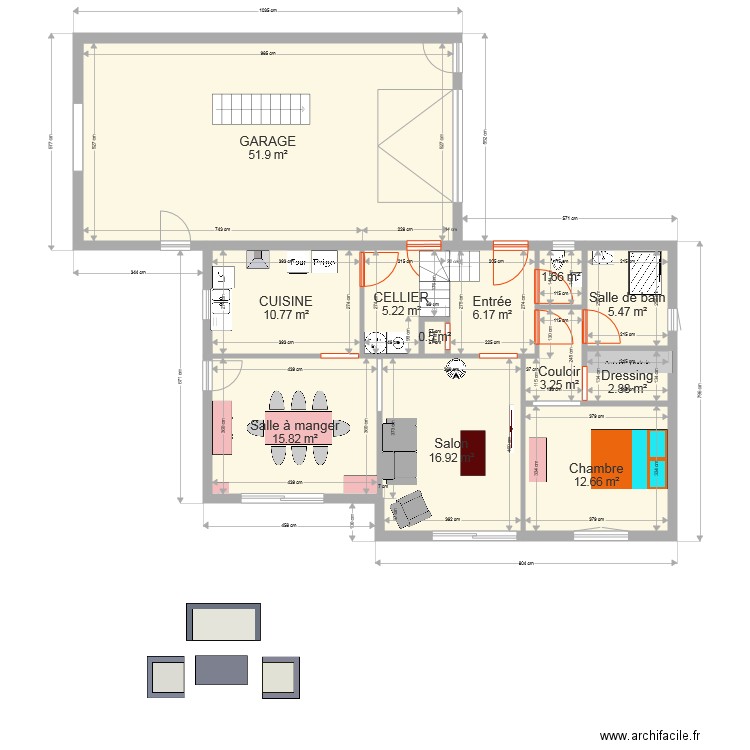 maison Santec. Plan de 0 pièce et 0 m2